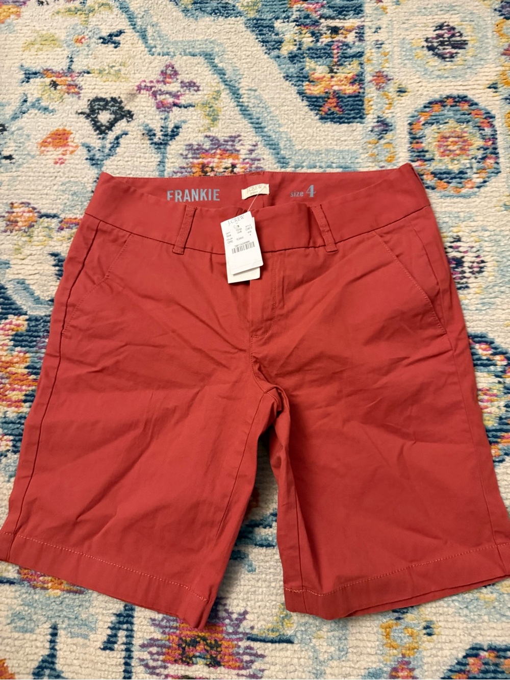 J. Crew Frankie Women's Rust Bermuda Shorts
